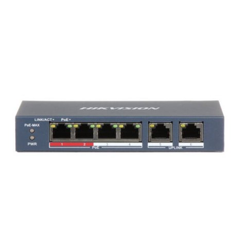 Przełącznik niezarządzalny 6-portowy DS-3E0106P-E/M Przełącznik niezarządzalny 6-portowy DS-3E0106P-E/M