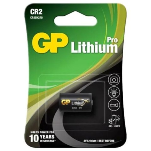 Bateria foto litowa GP CR2 blister 1 szt. Bateria foto litowa GP CR2 blister 1 szt.