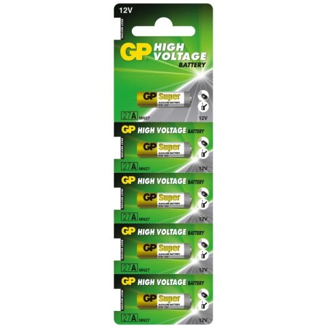Baterie do pilota samochodowego GP 27A MN27 blister 5 szt. Baterie do pilota samochodowego GP 27A MN27 blister 5 szt.