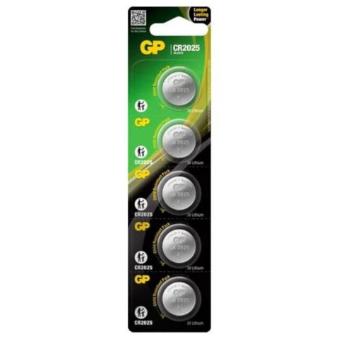 Baterie litowe mini GP CR2025 blister 5 szt. Baterie litowe mini GP CR2025 blister 5 szt.