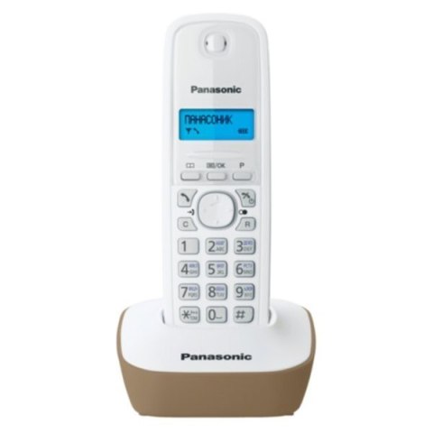 Telefon bezprzewodowy KX-TG1611 dect biało-beżowy Telefon bezprzewodowy KX-TG1611 dect biało-beżowy