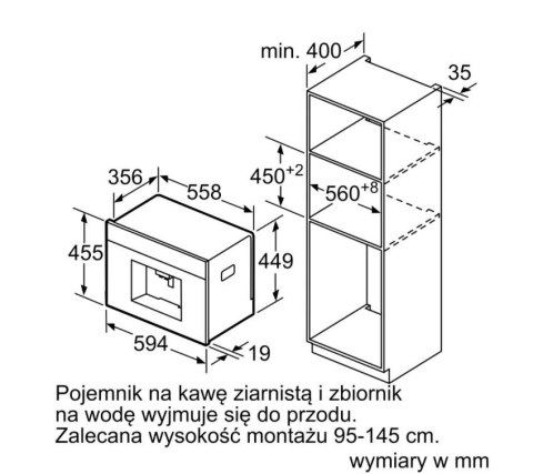 Ekspres do zabudowy CT636LES1 Ekspres do zabudowy CT636LES1