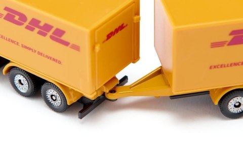 Pojazd Ciężarówka z przyczepą firmy DHL kurier Pojazd Ciężarówka z przyczepą firmy DHL kurier