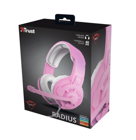 Słuchawki gamingowe GXT411P RADIUS różowy Słuchawki gamingowe GXT411P RADIUS różowy
