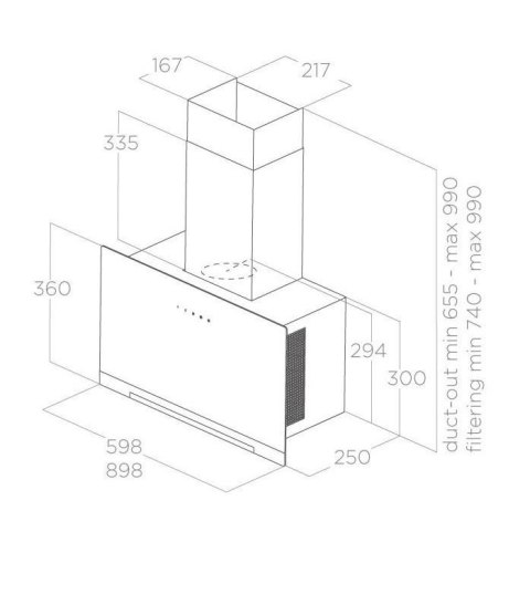 Okap APLOMB WH/A/60 Okap APLOMB WH/A/60