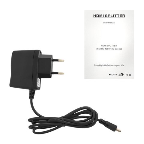 Aktywny rozdzielacz Splitter HDMI 1x4 v.1.3b Aktywny rozdzielacz Splitter HDMI 1x4 v.1.3b