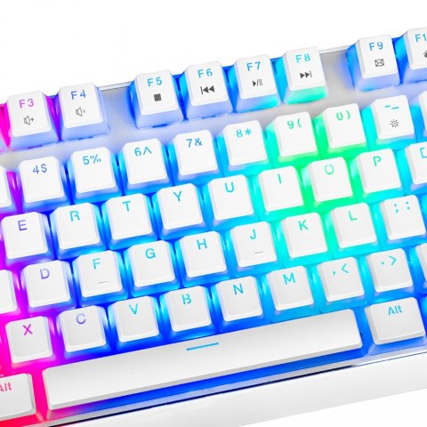 Przewodowa klawiatura mechaniczna RGB PUDDING EDITION biała Przewodowa klawiatura mechaniczna RGB PUDDING EDITION biała