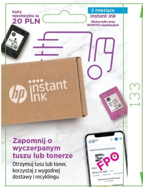 Karta pre-paid Instant Ink PL 2MO Enrollment Card L0U21AE Karta pre-paid Instant Ink PL 2MO Enrollment Card L0U21AE