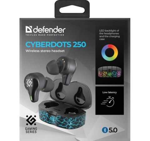 Słuchawki douszne bezprzewodowe CYBERDOTS 250 Gamingowe Słuchawki douszne bezprzewodowe CYBERDOTS 250 Gamingowe