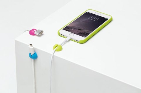 CableDrop mini uchwyty na kabel 9 szt. jaskrawe CableDrop mini uchwyty na kabel 9 szt. jaskrawe