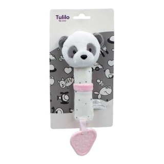 Zabawka z dźwiękiem - Panda różowa 16 cm