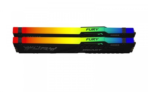 Pamięć DDR5 Fury Beast RGB 32GB(2*16GB)/5200 CL40 Pamięć DDR5 Fury Beast RGB 32GB(2*16GB)/5200 CL40