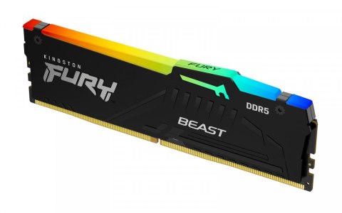Pamięć DDR5 Fury Beast RGB 8GB(1*8GB)/5200 CL40 Pamięć DDR5 Fury Beast RGB 8GB(1*8GB)/5200 CL40