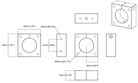 Uchwyt F8203 Fixed MT Bracket 5 szt. Uchwyt F8203 Fixed MT Bracket 5 szt.