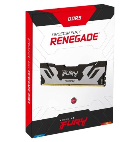 Pamięć DDR5 Fury Renegade Silver 16GB(1*16GB)/6400 CL32 Pamięć DDR5 Fury Renegade Silver 16GB(1*16GB)/6400 CL32