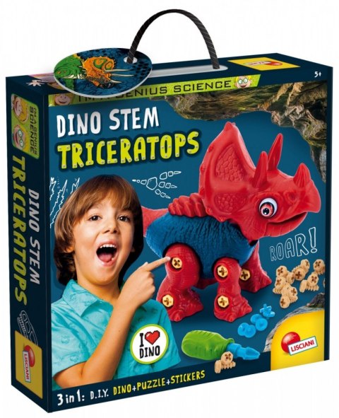 Zestaw konstrukcyjny I'm A Genius Dino Steam - Triceratops Zestaw konstrukcyjny I'm A Genius Dino Steam - Triceratops