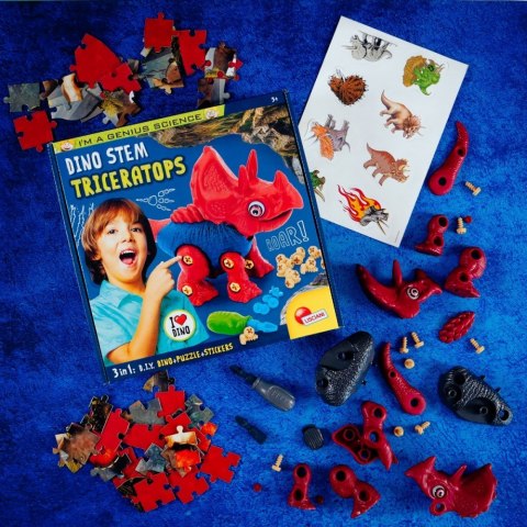 Zestaw konstrukcyjny I'm A Genius Dino Steam - Triceratops Zestaw konstrukcyjny I'm A Genius Dino Steam - Triceratops