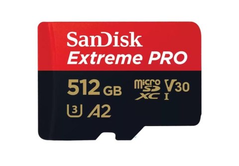 Karta Extreme Pro microSDXC 512GB 200/140 MB/s A2 V30 U3 Karta Extreme Pro microSDXC 512GB 200/140 MB/s A2 V30 U3
