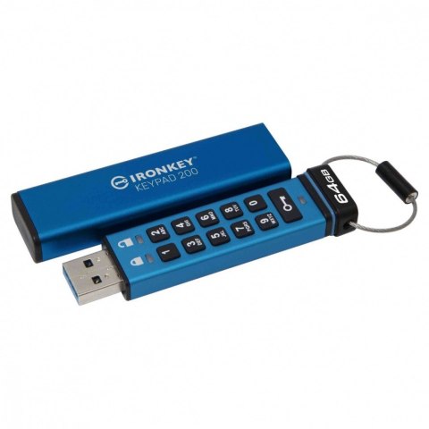 Pendrive 64GB IronKey Keypad 200 FIPS140-3 Lvl3 AES-256 Pendrive 64GB IronKey Keypad 200 FIPS140-3 Lvl3 AES-256