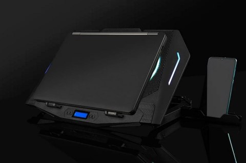 Podstawka chłodząca pod laptopa CF21 RGB SILENT FAN Czarna Podstawka chłodząca pod laptopa CF21 RGB SILENT FAN Czarna