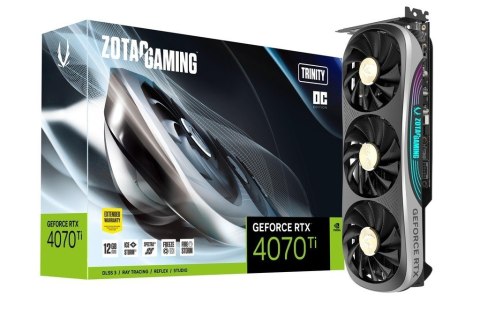 Karta graficzna GeForce RTX 4070 Ti TRINITY OC 12GB GDDR6X 192bit 3DP/HDMI Karta graficzna GeForce RTX 4070 Ti TRINITY OC 12GB GDDR6X 192bit 3DP/HDMI