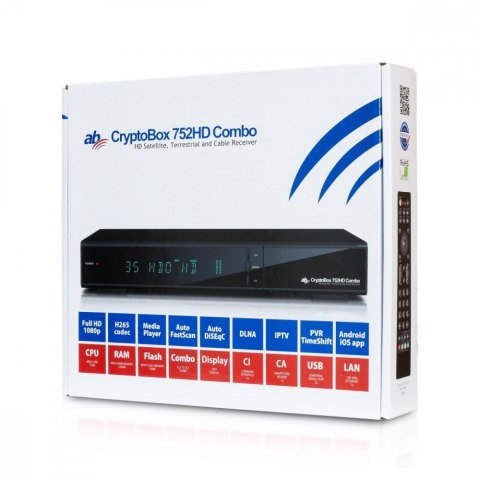 Tuner AB 752HD Combo DVB-T2/S2/C Tuner AB 752HD Combo DVB-T2/S2/C