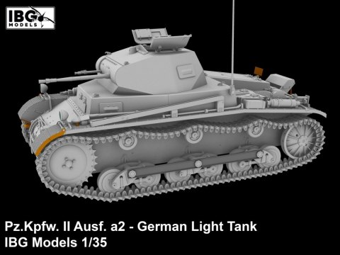 Model plastikowy Pz.Kpfw II Ausf. a2 niemiecki czołg lekki 1/35 Model plastikowy Pz.Kpfw II Ausf. a2 niemiecki czołg lekki 1/35