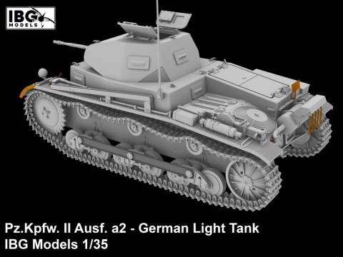 Model plastikowy Pz.Kpfw II Ausf. a2 niemiecki czołg lekki 1/35 Model plastikowy Pz.Kpfw II Ausf. a2 niemiecki czołg lekki 1/35