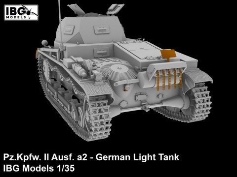 Model plastikowy Pz.Kpfw II Ausf. a2 niemiecki czołg lekki 1/35 Model plastikowy Pz.Kpfw II Ausf. a2 niemiecki czołg lekki 1/35