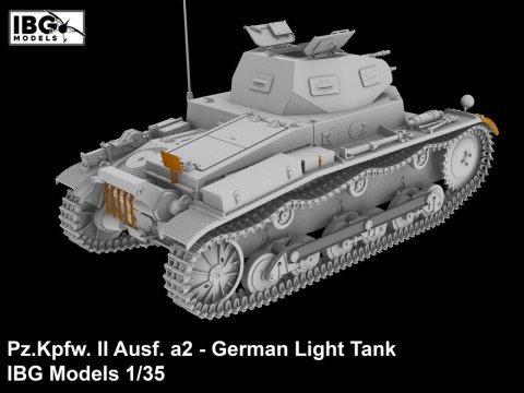 Model plastikowy Pz.Kpfw II Ausf. a2 niemiecki czołg lekki 1/35 Model plastikowy Pz.Kpfw II Ausf. a2 niemiecki czołg lekki 1/35