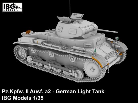 Model plastikowy Pz.Kpfw II Ausf. a2 niemiecki czołg lekki 1/35 Model plastikowy Pz.Kpfw II Ausf. a2 niemiecki czołg lekki 1/35