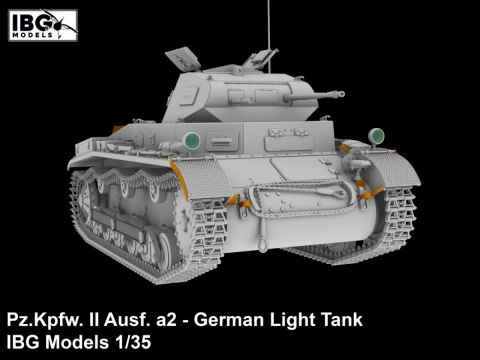 Model plastikowy Pz.Kpfw II Ausf. a2 niemiecki czołg lekki 1/35 Model plastikowy Pz.Kpfw II Ausf. a2 niemiecki czołg lekki 1/35