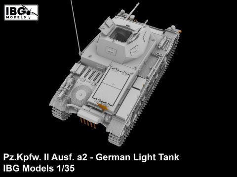 Model plastikowy Pz.Kpfw II Ausf. a2 niemiecki czołg lekki 1/35 Model plastikowy Pz.Kpfw II Ausf. a2 niemiecki czołg lekki 1/35