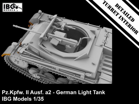 Model plastikowy Pz.Kpfw II Ausf. a2 niemiecki czołg lekki 1/35 Model plastikowy Pz.Kpfw II Ausf. a2 niemiecki czołg lekki 1/35