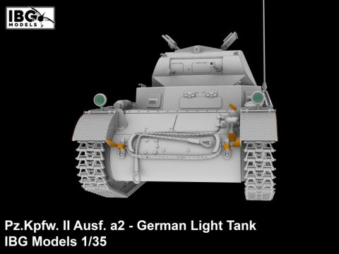 Model plastikowy Pz.Kpfw II Ausf. a2 niemiecki czołg lekki 1/35 Model plastikowy Pz.Kpfw II Ausf. a2 niemiecki czołg lekki 1/35