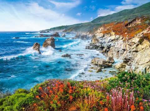 Puzzle 2000 elementów Zatoka Big Sur Kalifornia Puzzle 2000 elementów Zatoka Big Sur Kalifornia