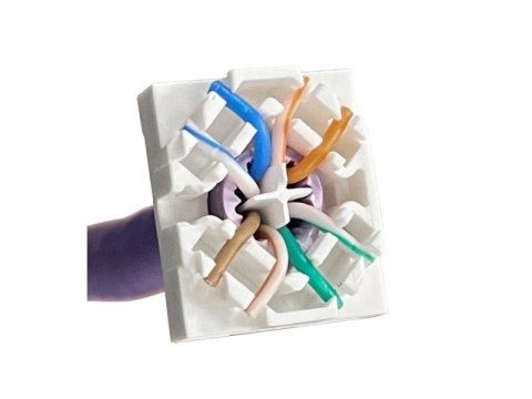 Moduł keystone RJ45 beznarzędziowy UTP kat.6A Moduł keystone RJ45 beznarzędziowy UTP kat.6A