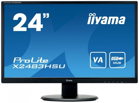 Monitor 23.8 cala X2483HSU-B5 VA,HDMI,DP,USBx2,2x2W,ACR-80M:1 Monitor 23.8 cala X2483HSU-B5 VA,HDMI,DP,USBx2,2x2W,ACR-80M:1