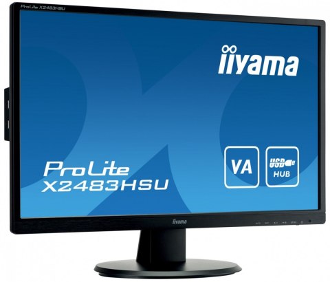 Monitor 23.8 cala X2483HSU-B5 VA,HDMI,DP,USBx2,2x2W,ACR-80M:1 Monitor 23.8 cala X2483HSU-B5 VA,HDMI,DP,USBx2,2x2W,ACR-80M:1