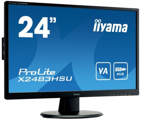 Monitor 23.8 cala X2483HSU-B5 VA,HDMI,DP,USBx2,2x2W,ACR-80M:1 Monitor 23.8 cala X2483HSU-B5 VA,HDMI,DP,USBx2,2x2W,ACR-80M:1