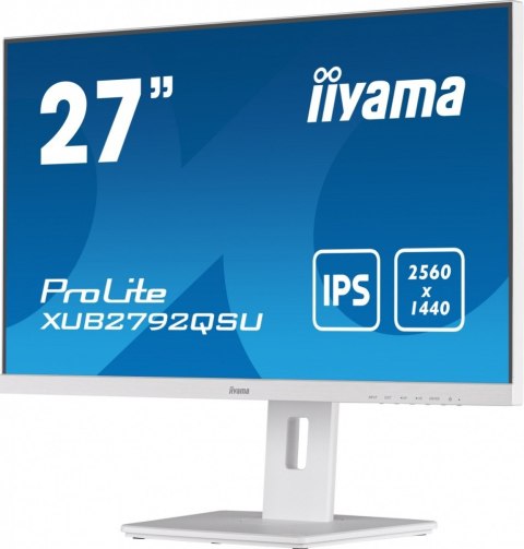 Monitor 27 cali 'XUB2792QSU-W5 IPS,WQHD,HDMI,DP,DVI,HAS(150mm),biały Monitor 27 cali 'XUB2792QSU-W5 IPS,WQHD,HDMI,DP,DVI,HAS(150mm),biały