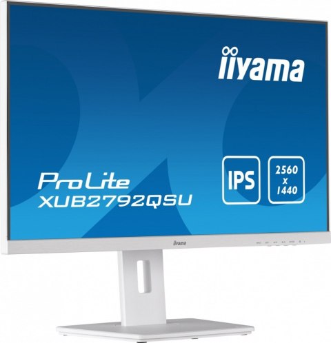 Monitor 27 cali 'XUB2792QSU-W5 IPS,WQHD,HDMI,DP,DVI,HAS(150mm),biały Monitor 27 cali 'XUB2792QSU-W5 IPS,WQHD,HDMI,DP,DVI,HAS(150mm),biały