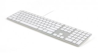 Klawiatura aluminiowa Mac podświetlana RGB srebrna