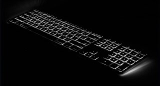 Klawiatura aluminiowa Mac podświetlana RGB srebrna