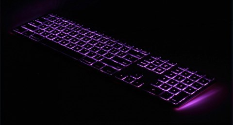Klawiatura aluminiowa Mac podświetlana RGB srebrna Klawiatura aluminiowa Mac podświetlana RGB srebrna